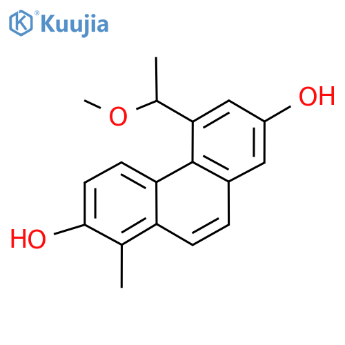 5-(1-Methoxyethyl)-1-methylphenanthrene-2,7-diol structure