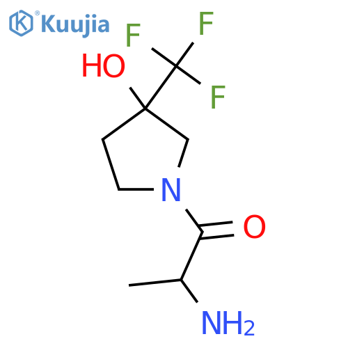 2-Amino-1-(3-hydroxy-3-(trifluoromethyl)pyrrolidin-1-yl)propan-1-one structure