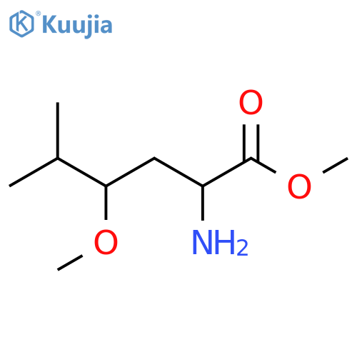 Methyl 2-amino-4-methoxy-5-methylhexanoate structure