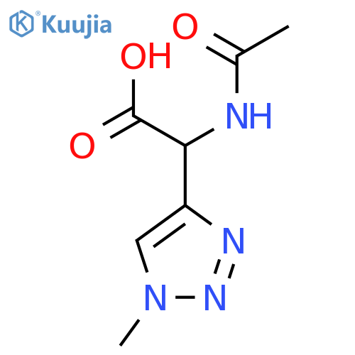 2-acetamido-2-(1-methyl-1H-1,2,3-triazol-4-yl)acetic acid structure