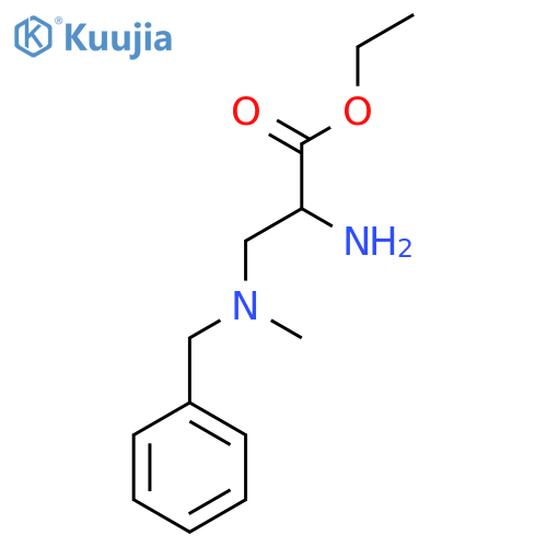 Ethyl 2-amino-3-[benzyl(methyl)amino]propanoate structure