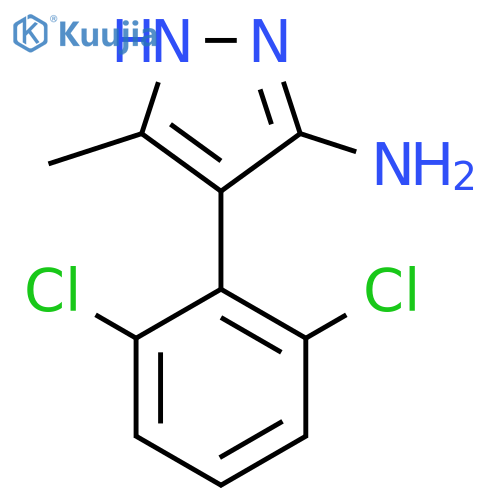 4-(2,6-dichlorophenyl)-3-methyl-1H-pyrazol-5-amine structure