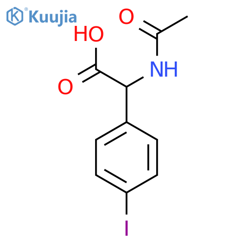 2-Acetamido-2-(4-iodophenyl)acetic acid structure