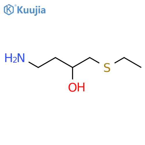 4-Amino-1-(ethylsulfanyl)butan-2-ol structure