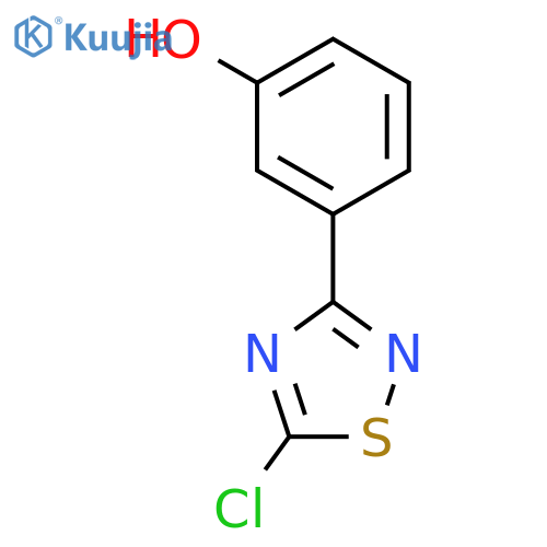 Phenol, 3-(5-chloro-1,2,4-thiadiazol-3-yl)- structure