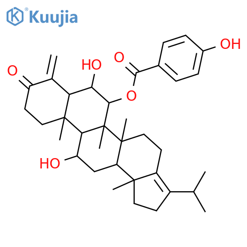 24-Nor-4(23),17(21)-hopadiene-3,6,7,11-tetrol; (3β,6β,7β,11α)-form, 3-Ketone, 7-O-(4-hydroxybenzoyl) structure