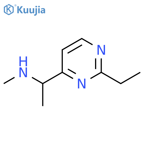 [1-(2-Ethylpyrimidin-4-yl)ethyl](methyl)amine structure
