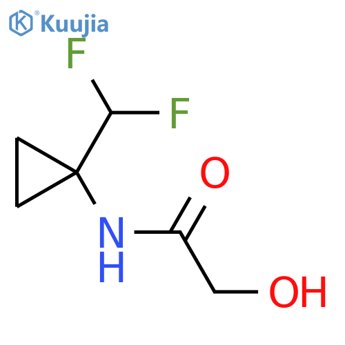 N-[1-(Difluoromethyl)cyclopropyl]-2-hydroxyacetamide structure