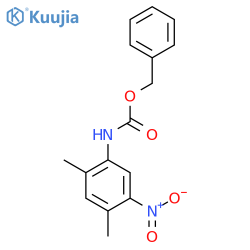 benzyl N-(2,4-dimethyl-5-nitrophenyl)carbamate structure