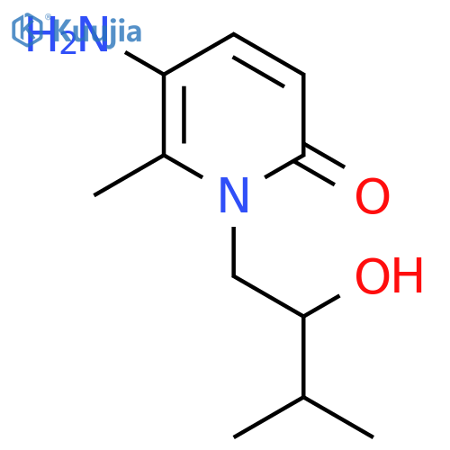 5-Amino-1-(2-hydroxy-3-methylbutyl)-6-methyl-1,2-dihydropyridin-2-one structure