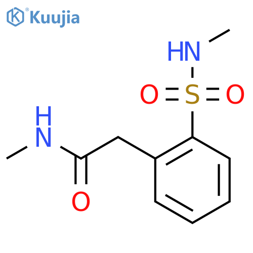 N-methyl-2-[2-(methylsulfamoyl)phenyl]acetamide structure