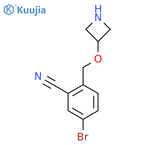 2-[(Azetidin-3-yloxy)methyl]-5-bromobenzonitrile structure