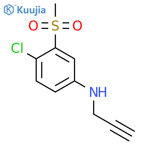4-Chloro-3-methylsulfonyl-N-prop-2-ynylaniline structure