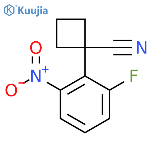 1-(2-Fluoro-6-nitrophenyl)cyclobutane-1-carbonitrile structure