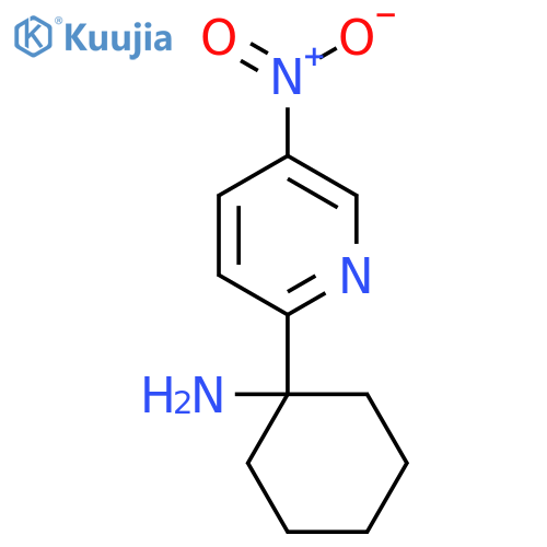1-(5-Nitropyridin-2-yl)cyclohexan-1-amine structure