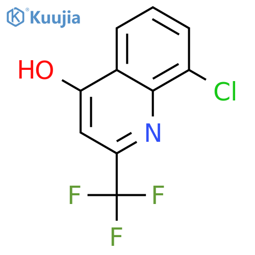 8-Chloro-4-hydroxy-2-(trifluoromethyl)quinoline structure