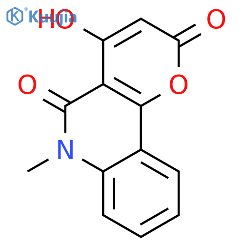 4-Hydroxy-6-methyl-2H-pyrano3,2-cquinoline-2,5(6H)-dione structure