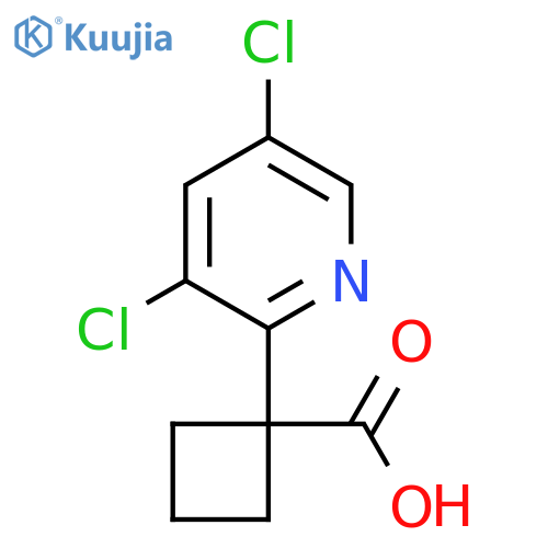 1-(3,5-dichloropyridin-2-yl)cyclobutane-1-carboxylic acid structure