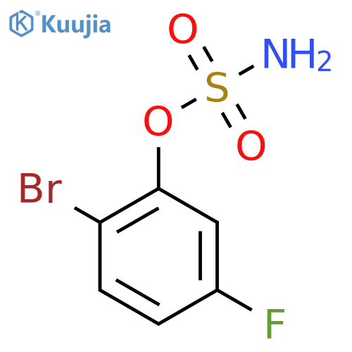 2-Bromo-5-fluorophenyl sulfamate structure