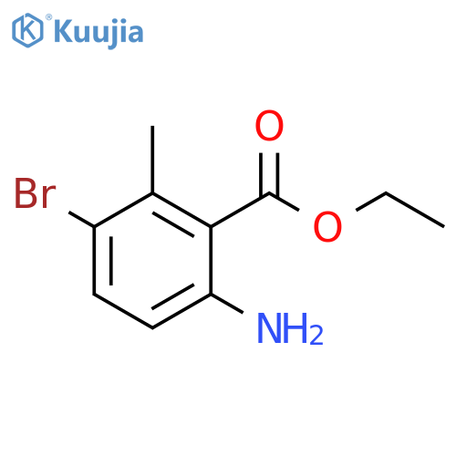 Ethyl 6-amino-3-bromo-2-methylbenzoate structure