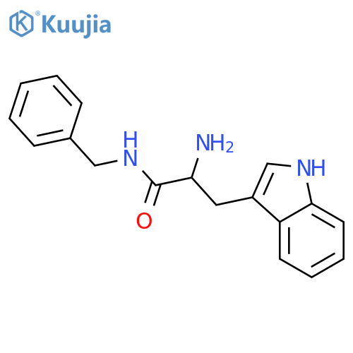 1H-Indole-3-propanamide,a-amino-N-(phenylmethyl)- structure