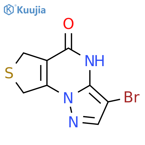 10-Bromo-4-thia-1,8,12-triazatricyclo[7.3.0.0,2,6]dodeca-2(6),9,11-trien-7-one structure
