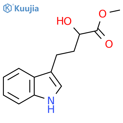 methyl 2-hydroxy-4-(1H-indol-3-yl)butanoate structure