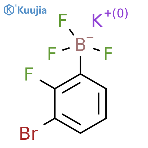 Potassium (3-bromo-2-fluorophenyl)trifluoroboranuide structure