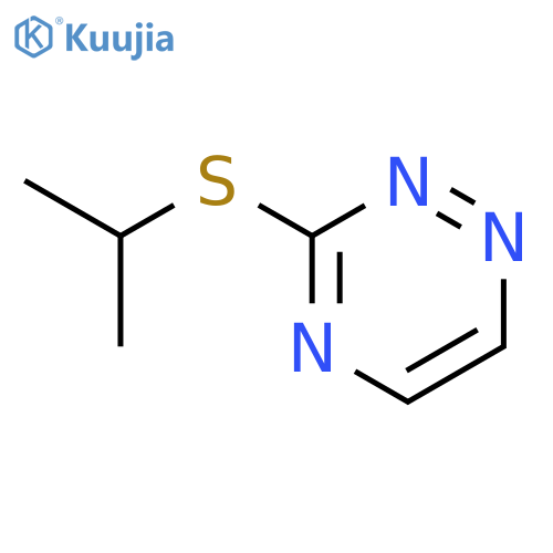 1,2,4-Triazine, 3-[(1-methylethyl)thio]- structure