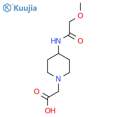 2-[4-[(2-Methoxyacetyl)amino]piperidin-1-yl]acetic acid structure