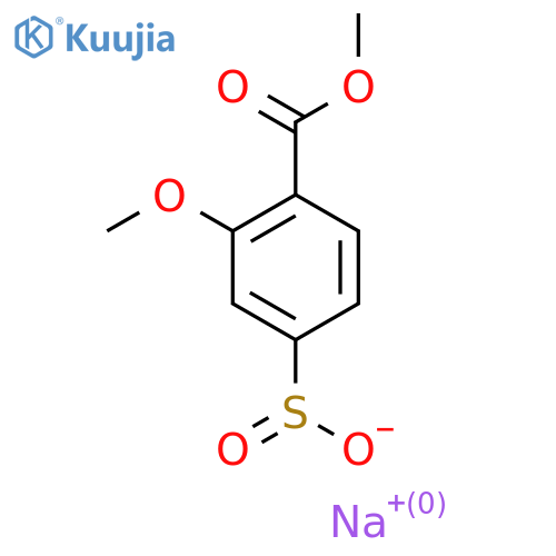 Sodium 3-methoxy-4-(methoxycarbonyl)benzene-1-sulfinate structure