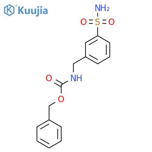 benzyl N-[(3-sulfamoylphenyl)methyl]carbamate structure