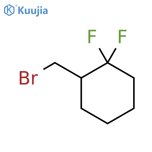 2-(bromomethyl)-1,1-difluorocyclohexane structure