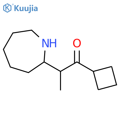 2-(Azepan-2-yl)-1-cyclobutylpropan-1-one structure