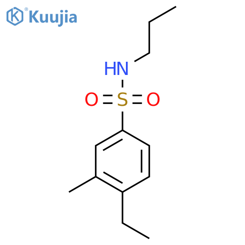 4-ethyl-3-methyl-N-propylbenzene-1-sulfonamide structure