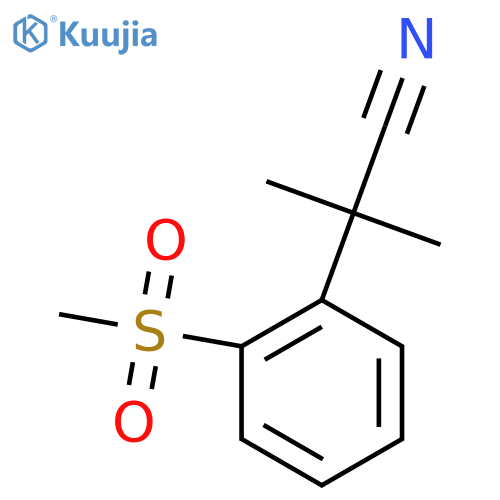 2-(2-Methanesulfonylphenyl)-2-methylpropanenitrile structure