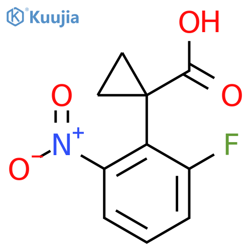 1-(2-Fluoro-6-nitrophenyl)cyclopropane-1-carboxylic acid structure