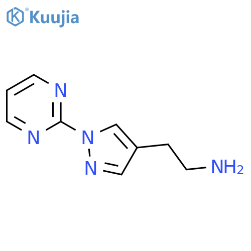 2-[1-(Pyrimidin-2-yl)-1H-pyrazol-4-yl]ethan-1-amine structure