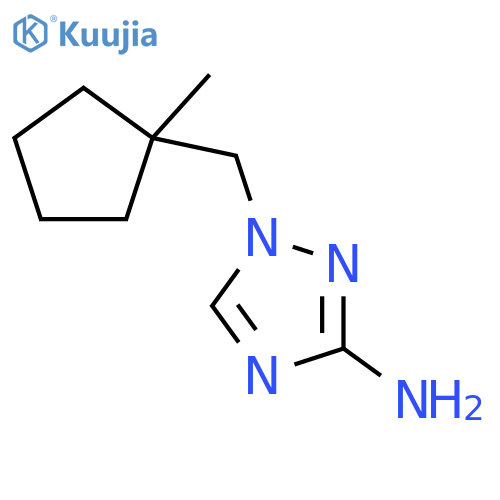1-[(1-Methylcyclopentyl)methyl]-1H-1,2,4-triazol-3-amine structure