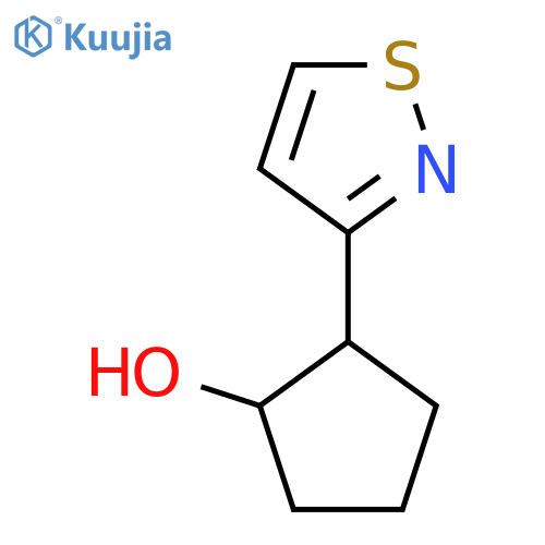 2-(1,2-Thiazol-3-yl)cyclopentan-1-ol structure