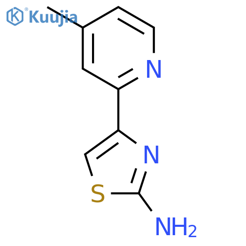 4-(4-Methylpyridin-2-yl)-1,3-thiazol-2-amine structure