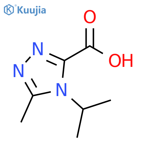 4H-1,2,4-Triazole-3-carboxylic acid, 5-methyl-4-(1-methylethyl)- structure