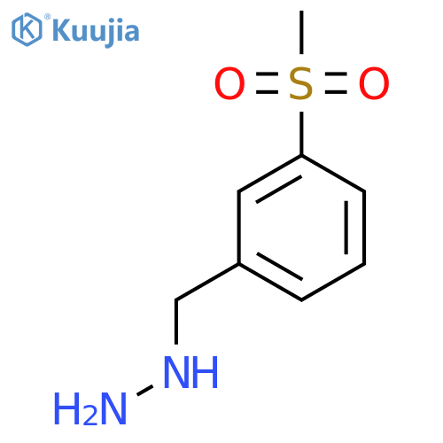 [(3-Methanesulfonylphenyl)methyl]hydrazine structure
