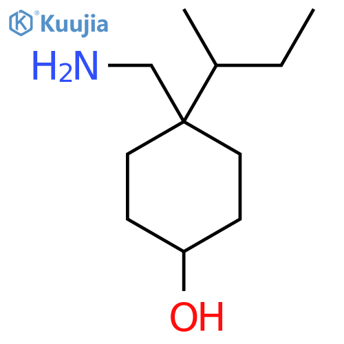 4-(Aminomethyl)-4-(butan-2-yl)cyclohexan-1-ol structure