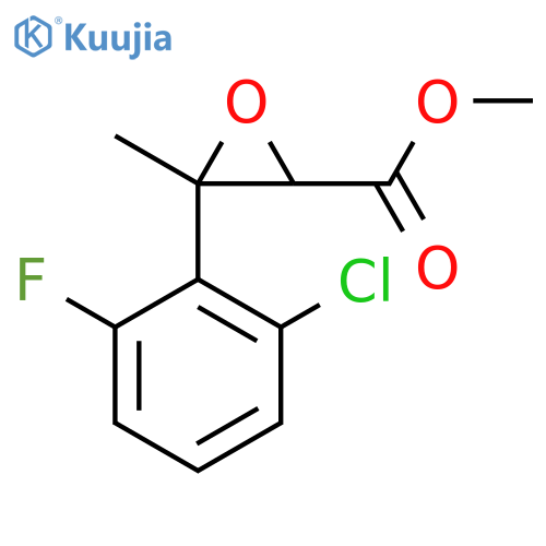 Methyl 3-(2-chloro-6-fluorophenyl)-3-methyloxirane-2-carboxylate structure