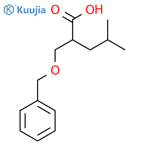 2-[(Benzyloxy)methyl]-4-methylpentanoic acid structure