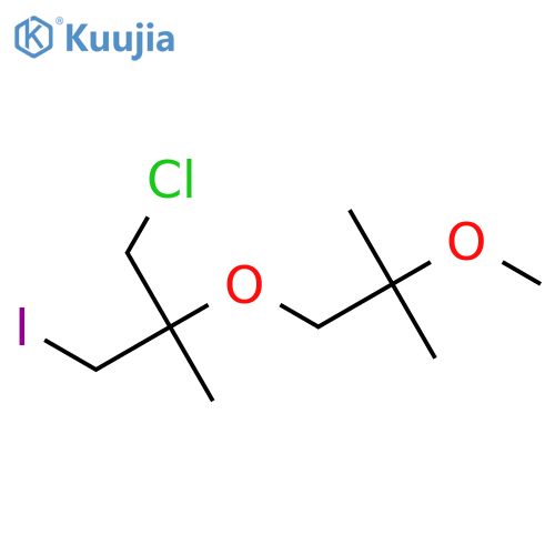 1-Chloro-3-iodo-2-(2-methoxy-2-methylpropoxy)-2-methylpropane structure