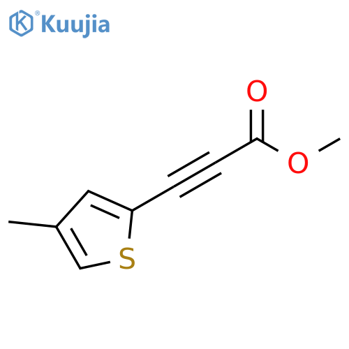 2-Propynoic acid, 3-(4-methyl-2-thienyl)-, methyl ester structure