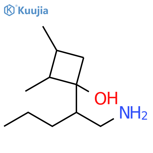 Cyclobutanol, 1-[1-(aminomethyl)butyl]-2,3-dimethyl- structure