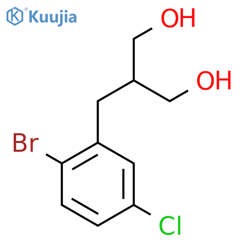 2-(2-Bromo-5-chlorobenzyl)propane-1,3-diol structure